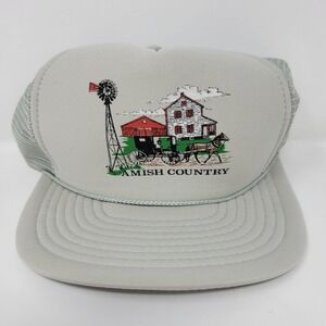 Amish Country Graphic Vintage Snapback Trucker Hat By Cobra Caps‎